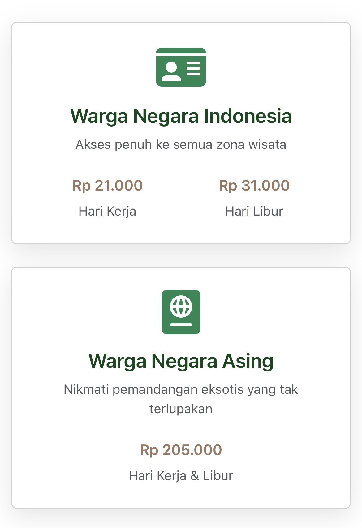 harga tiket masuk baluran 2026