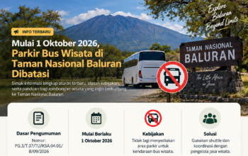 pembatasan parkir bus di baluran